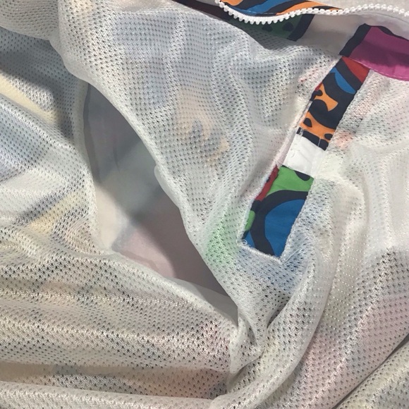 Members Only Keith Haring Jacket Pop Art Graffiti All Over Graphic People Pink - Picture 10 of 13